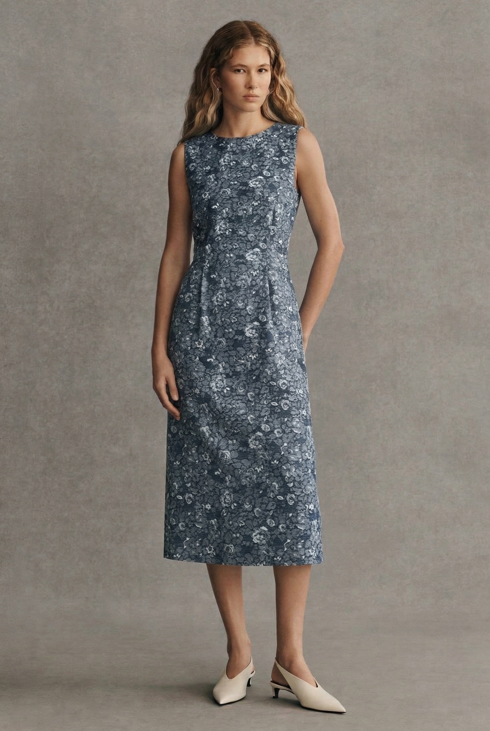 复古碎花满地提花牛仔16YY7876